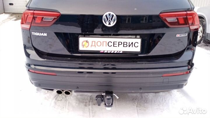 Фаркоп на Tiguan II легкосъёмный шар под квадрат