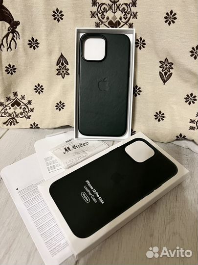 Чехол Apple iPhone 13 ProMax Leather MagSafe