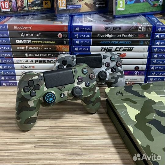 Sony PS4 Slim 1Tb Limited Edition +2Геймпада+50Игр