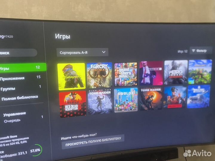 Xbox One s 1tb с играми