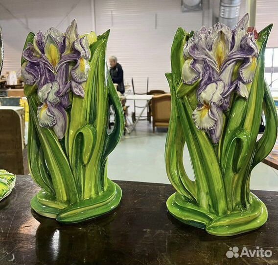 Две вазы. Фарфор. Винтаж из Европы. Старина