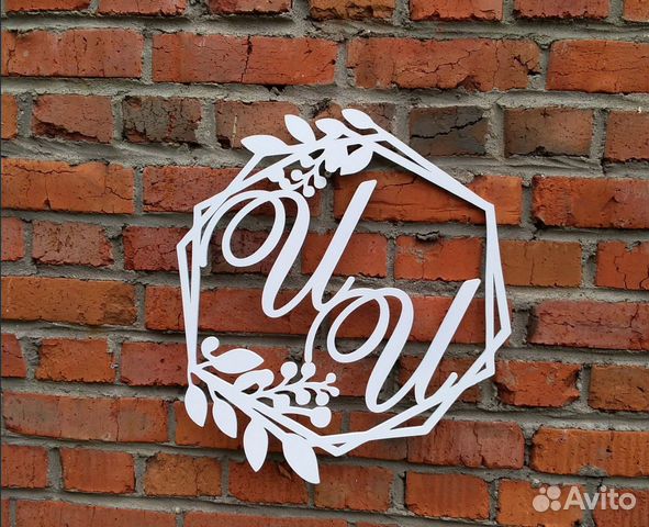 Монограмма на свадьбу (разные размеры)