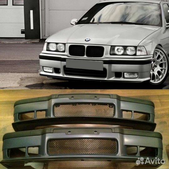 Бампер передний М3 М-tech для BMW e36 ABS-пластик