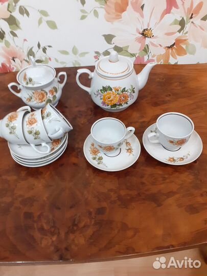 Чайный сервиз Минского фарфорового завода. СССР