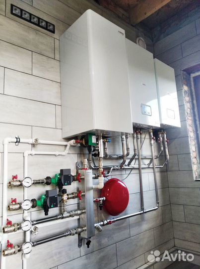 Монтаж систем отопления и водоснабжения