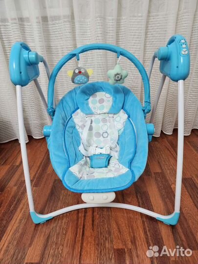 Детские электронные качели + шезлонг