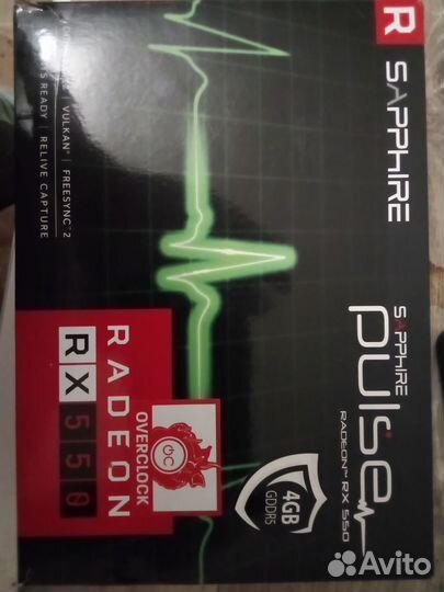 Видеокарта 4 gb rx550 sapphire