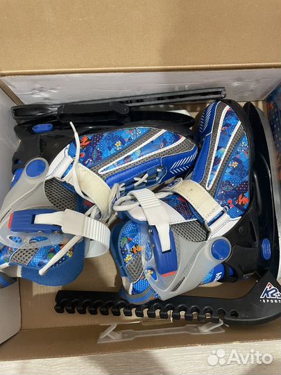 Коньки детские раздвижные