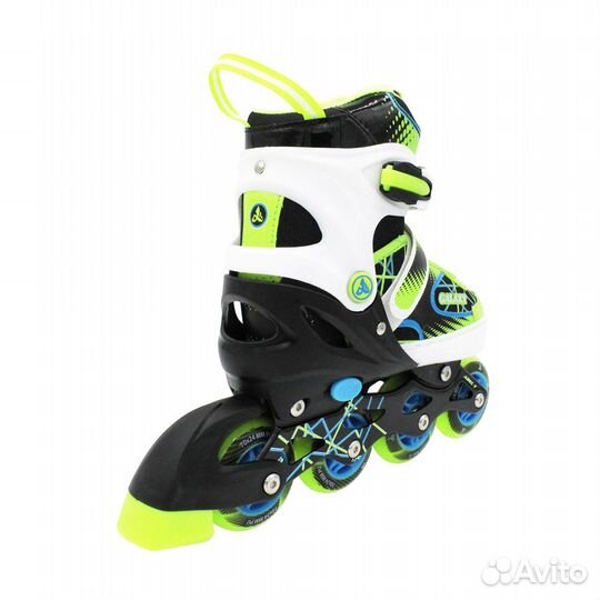 Раздвижные роликовые коньки Galaxy Green р. 35-38