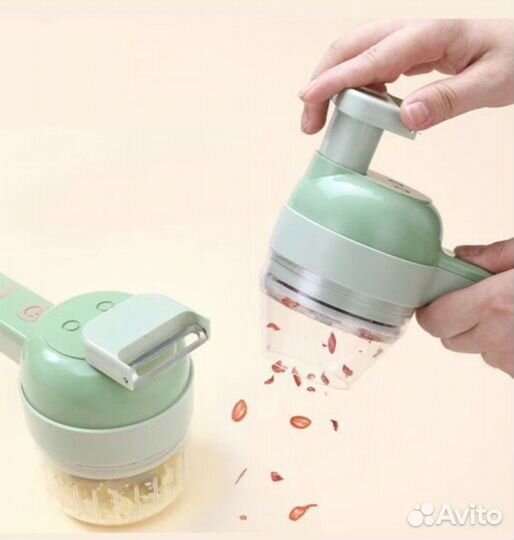 Измельчитель овощерезка мини кухонный комбайн 4в1