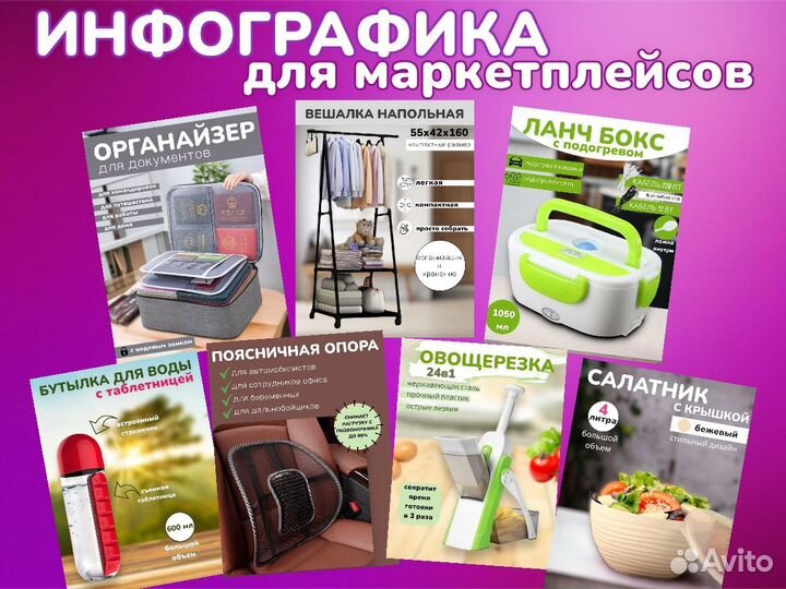 Графический дизайнер инфографика/рекламные макеты