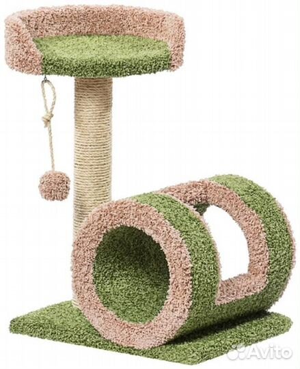 Когтеточка пушок ковролиновая Грамулечка 57*57*65с
