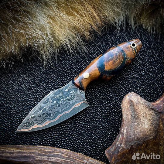 Шейный нож “Геккон” ручной работы