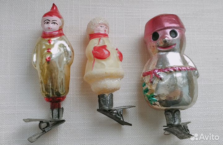 Елочные игрушки СССР прищепки