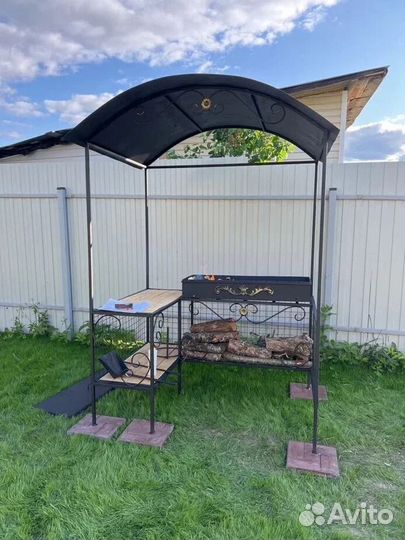 Мангал с печью