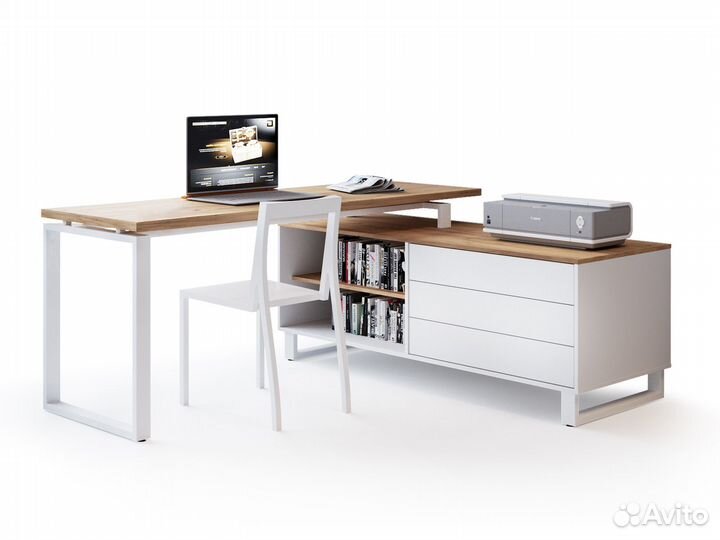 Угловой компьютерный стол из лдсп