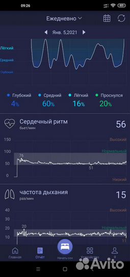 Трекер сна sleepace RestOn