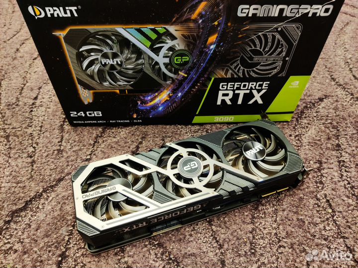 Palit RTX 3090 24gb GamingPro идеальное состояние
