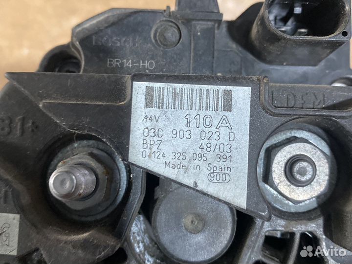 Генератор 110А VW Golf Skada Audi Seat