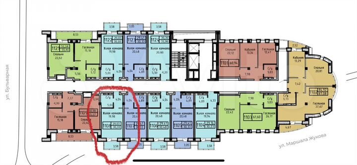 Апартаменты-студия, 32,6 м², 11/14 эт.