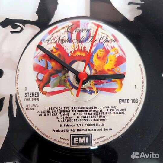 Часы из виниловой пластинки Queen