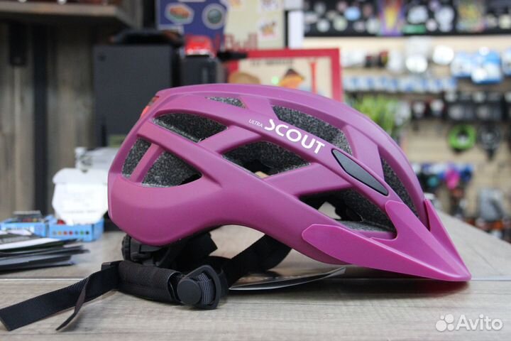 Велошлем С подсветкой ultrascout eventum