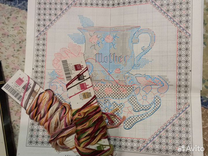 Остатки набора для вышивания dimensions