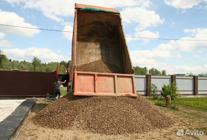 Щебень гравийный от 100м3