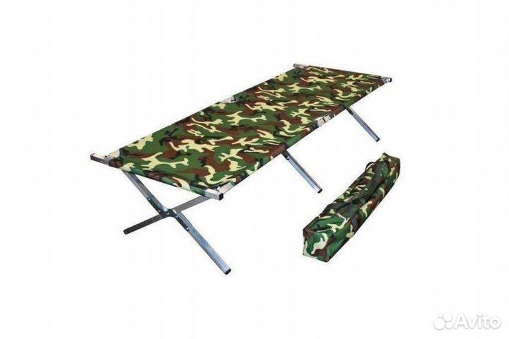 Раскладушка каркасная лежак для палаток