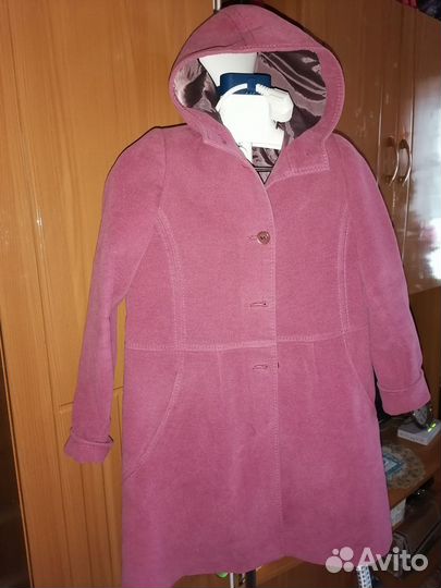 Пальто для девочки 140