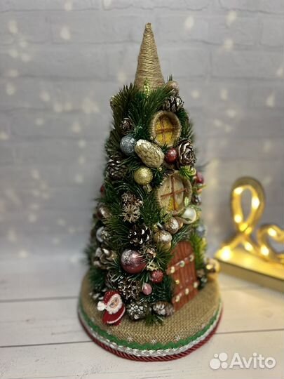 Новогодняя елочка (домик) ручная работа