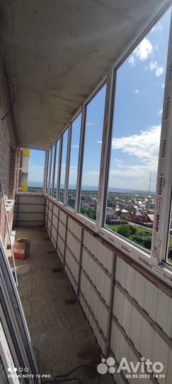 Остекление балкона лоджии террасы веранды.Под ключ