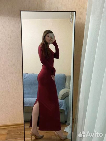 Платье женское вечернее бордо
