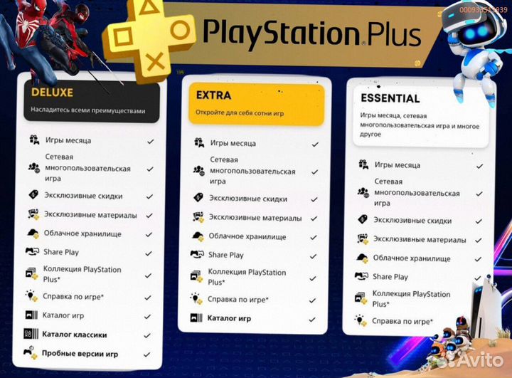 Подписка ps plus турция delux на ps5 ps4 (Арт.24073)