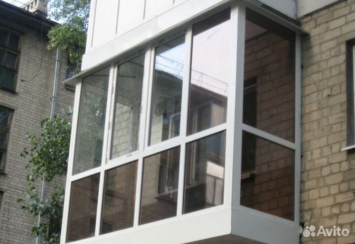Остекление балконов и лоджий под ключ D0075