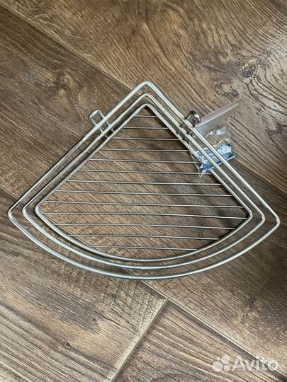 Угловая полка из нержавеющей стали новая