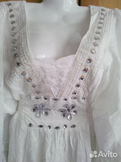 Платье в стиле Бохо оверсайз