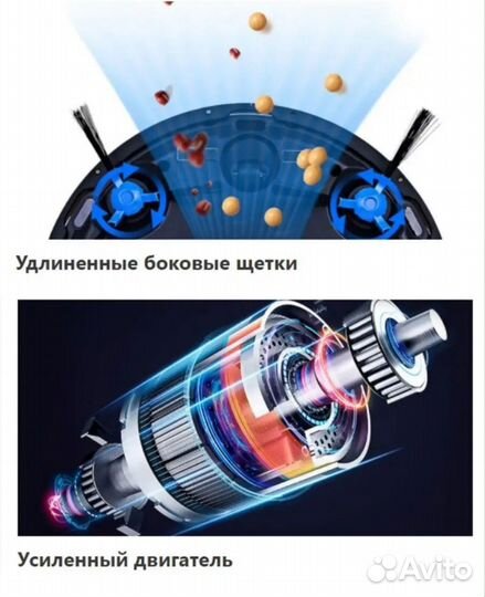 Робот-пылесос моющий для сухой влажной уборки