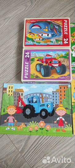 Пазлы детские 15 и 24 деталей