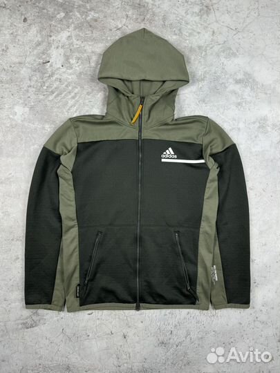 Adidas aeroready кофта зип-худи с флисом оригинал