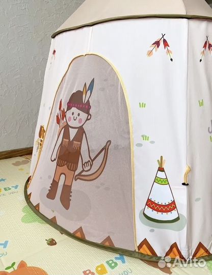 Детская игровая палатка вигвам 123х116см