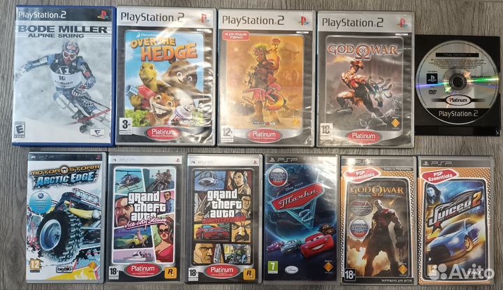 Лицензионные игры ps2 и psp