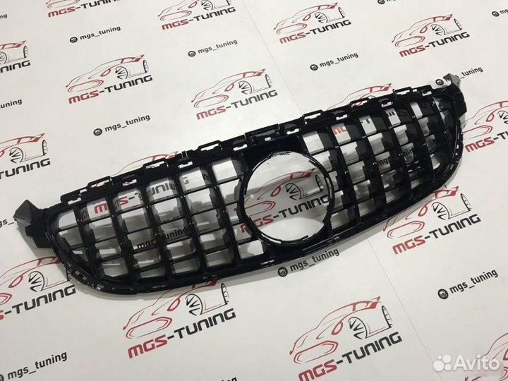 Решетка Mercedes C63AMG W205 GT style black