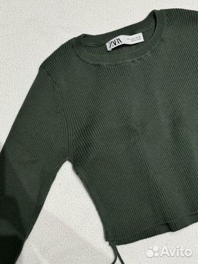 Топ Zara с длинным рукавом