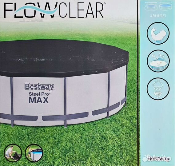 Каркасный бассейн 366 на 76