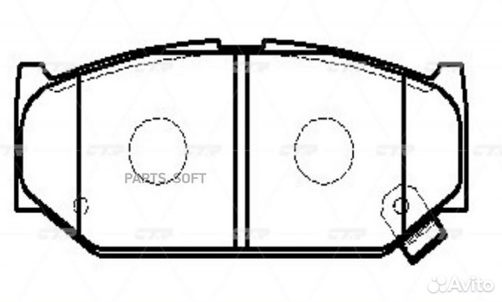 CTR GK0970 (старый номер CKS-30) Колодки тормозные