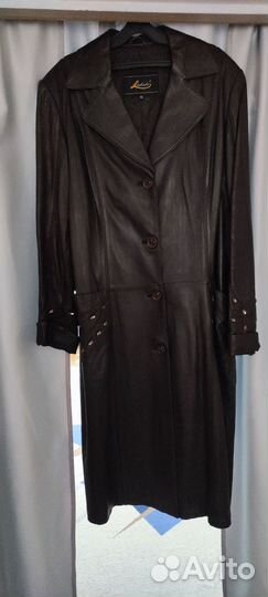 Кожаное пальто