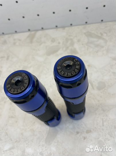 Грипсы С грузиками модель 4(синий)
