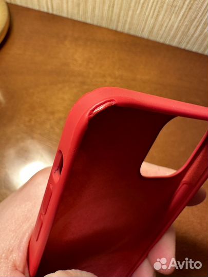 Чехол на iPhone 12 mini silicone case (red)