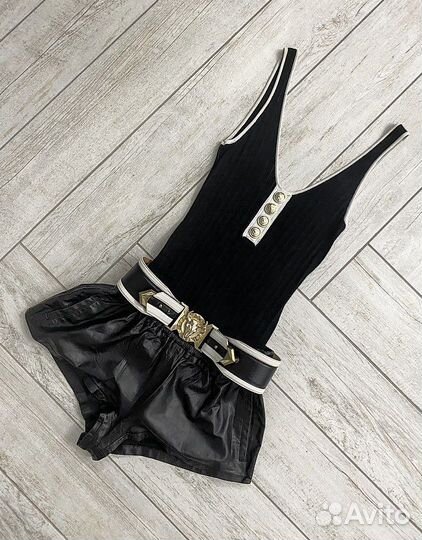 Кожаные шорты Maje, эксклюзивная модель